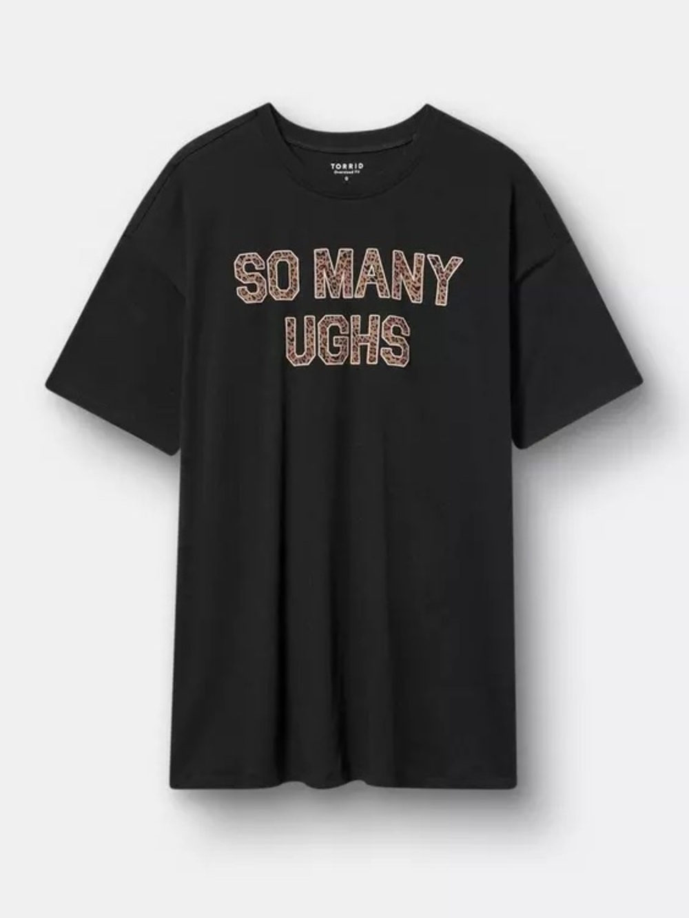 Torrid Oversized Heritage Jersey Tunic Tee